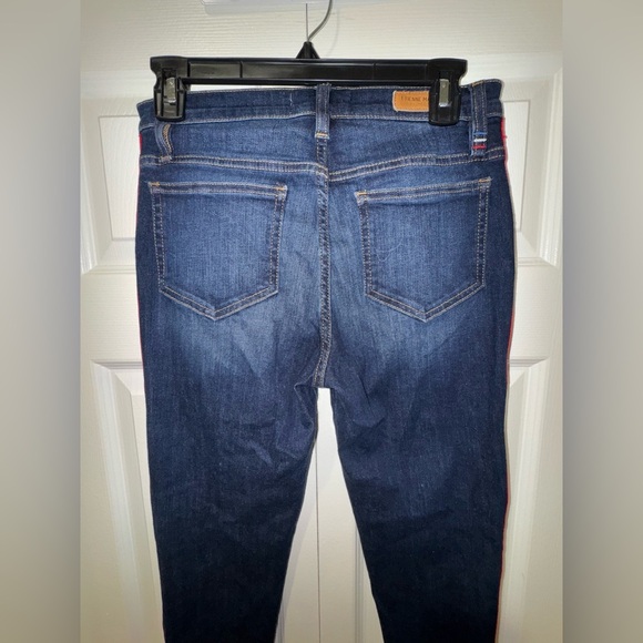 Etienne Marcel Jeans w/ red zipper. Raw hem. Size 27. GUC - Picture 7 of 16